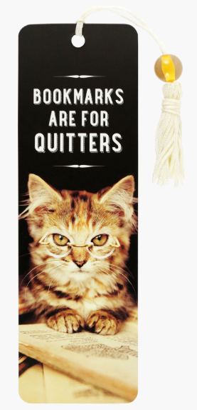 Bookmarks Are for Quitters Beaded Bookmark